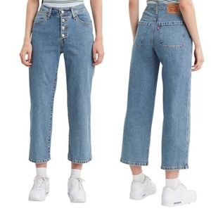 Levi’s Mile High Cropped Wide Leg Jeans 005